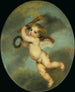 Cupidon vliegend met een fakkel - Jean-Baptiste Greuze — weergave van het kunstwerk
