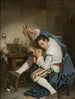 Gitarist - Jean-Baptiste Greuze — weergave van het kunstwerk