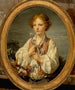 Jong herder die het lot probeert te weten of hij geliefd is door zijn herderin - Jean-Baptiste Greuze — weergave van het kunstwerk