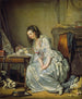 Het gebroken spiegelbeeld - Jean-Baptiste Greuze — weergave van het kunstwerk