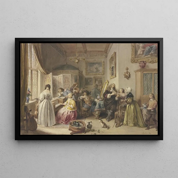 JeanBaptiste Madou - Gerhard Terborg zu Besuch bei seiner Nichte.webp