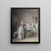 Gesprek in een interieur - Jean-Baptiste Mallet — ingelijst kunstwerk aan de muur