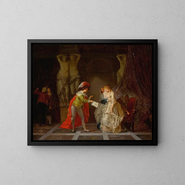 La Lettre - Jean-Baptiste Mallet — ingelijst kunstwerk aan de muur