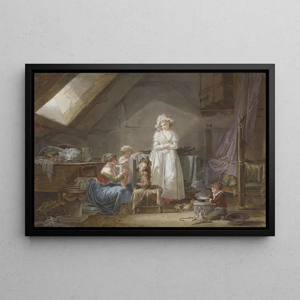 JeanBaptiste Mallet - Young French Marquise In Exile In Lausanne.webp