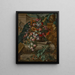 Flowers in an Urn on a Sarcophagus - Jean-Baptiste Monnoyer — framed artwork on a wall