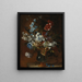 Natuurschilderij met bloemen in een vaas - Jean-Baptiste Monnoyer — ingelijst kunstwerk aan de muur