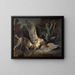 van een Epagneul die een roerdomp vangt - Jean-Baptiste Oudry — ingelijst kunstwerk aan de muur