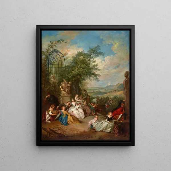 JeanBaptiste Pater - A Fte Champtre During the Grape Harvest.webp