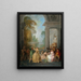 dansers in een paviljoen - Jean-Baptiste Pater — ingelijst kunstwerk aan de muur
