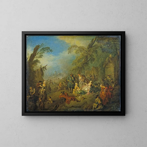 Les Vivandières de Brest - Jean-Baptiste Pater — ingelijst kunstwerk aan de muur