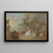 op het terras - Jean-Baptiste Pater — ingelijst kunstwerk aan de muur