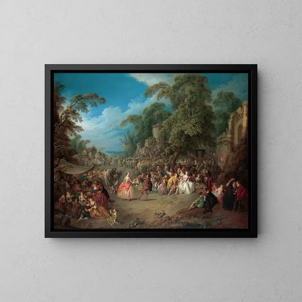 La Foire à Bezons - Jean-Baptiste Pater — ingelijst kunstwerk aan de muur