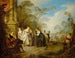 De waarzegger - Jean-Baptiste Pater — weergave van het kunstwerk