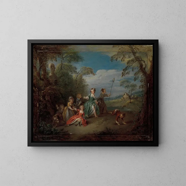 L'Âge d'or - Jean-Baptiste Pater — ingelijst kunstwerk aan de muur