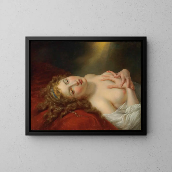 Dana - Jean-Baptiste Regnault — ingelijst kunstwerk aan de muur