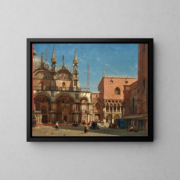 Place Saint-Marc - Jean-Baptiste van Moer — ingelijst kunstwerk aan de muur