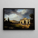 van het huidige Pavillon de Bagatelle Schilderij Bois de Boulogne huidig 16e arrondissement - Jean-Charles Joseph Rémond — ingelijst kunstwerk aan de muur