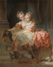 De Twee Zussen - Jean-Claude Richard de Saint-Non — weergave van het kunstwerk