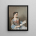 The Artist's Niece Marianne Lavergne Known as La Liseuse - Jean-Étienne Liotard — framed artwork on a wall