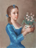 Young girl holding a hyacinth pot - Jean-Étienne Liotard — artwork view