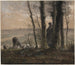 vallende bladeren - Jean-François Millet — weergave van het kunstwerk