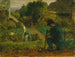 Tuinscène - Jean-François Millet — weergave van het kunstwerk