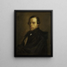 portret van de heer Le Courtois, schoonbroer van de kunstenaar - Jean-François Millet — ingelijst kunstwerk aan de muur