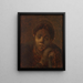 Hoofd van een boerenvrouw studie - Jean-François Millet — ingelijst kunstwerk aan de muur