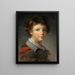 van een jongen in een rood gevoerd jas - Jean-Honoré Fragonard — ingelijst kunstwerk aan de muur