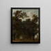 Een schaduwrijke laan - Jean-Honoré Fragonard — ingelijst kunstwerk aan de muur