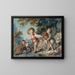 van kinderen die met twee honden spelen - Jean-Honoré Fragonard — ingelijst kunstwerk aan de muur