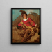 Jean-Claude Richard Abbé de Saint-Non naakt in Spaanse stijl - Jean-Honoré Fragonard — ingelijst kunstwerk aan de muur
