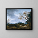 Landschapschilderij met tijdelijke bui - Jean-Honoré Fragonard — ingelijst kunstwerk aan de muur