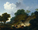 Landschap met herders en een kudde schapen - Jean-Honoré Fragonard — weergave van het kunstwerk