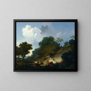 JeanHonor Fragonard - Landscape with Shepherds and Flock of Sheep.webp