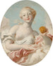Portret van Mevrouw Marie-Catherine Colombe als Venus - Jean-Honoré Fragonard — weergave van het kunstwerk