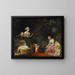De Eerste Stap - Jean-Honoré Fragonard — ingelijst kunstwerk aan de muur