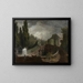 L'escalier monumental de la Villa d'Este à Tivoli - Jean-Honoré Fragonard — ingelijst kunstwerk aan de muur