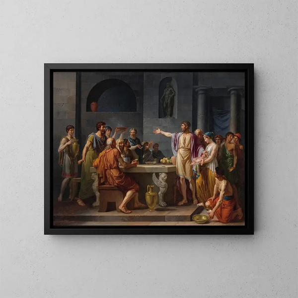 De Majesteit van Lycurgus - Jean-Jacques-François Le Barbier — ingelijst kunstwerk aan de muur