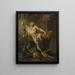 De tragische afloop van Milon van Kroton - Jean-Jacques Bachelier — ingelijst kunstwerk aan de muur