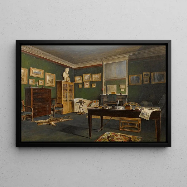 JeanJacques Champin - The interior of an artists studio.webp