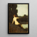 Une baigneuse Écho - Jean-Jacques Henner — ingelijst kunstwerk aan de muur