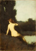 Une baigneuse Écho - Jean-Jacques Henner — weergave van het kunstwerk