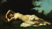 Een nimf in een bebost landschap - Jean-Jacques Henner — weergave van het kunstwerk
