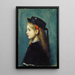 Jeune fille alsacienne - Jean-Jacques Henner — ingelijst kunstwerk aan de muur