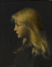 Meisje met blond haar - Jean-Jacques Henner — weergave van het kunstwerk