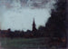Landschap van de Elzas, de toren van Bernwiller - Jean-Jacques Henner — weergave van het kunstwerk