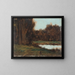 Landschap van de Elzas met een vijver - Jean-Jacques Henner — ingelijst kunstwerk aan de muur