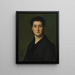 Portret van een vrouw (Casuïstisch conflict) - Jean-Jacques Henner — ingelijst kunstwerk aan de muur