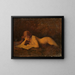 Vrouw lezend - Jean-Jacques Henner — ingelijst kunstwerk aan de muur